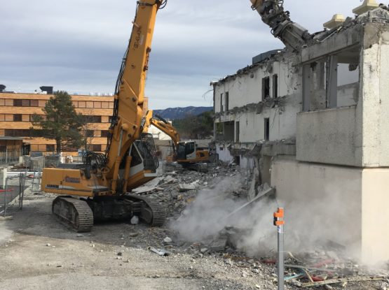 Démolition bâtiment scolaire – Lycée Paul Arene – Sisteron